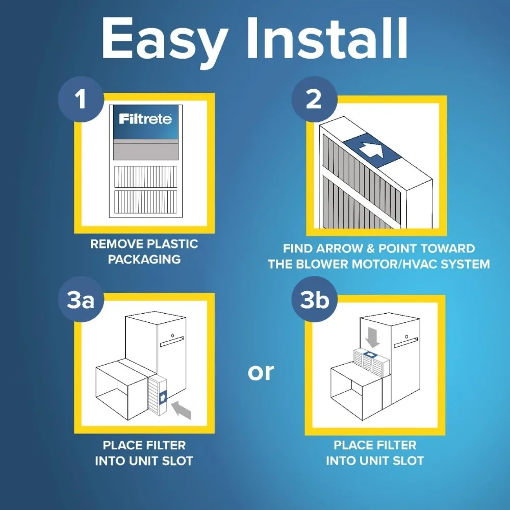 

16x25x4 AC Furnace Air Filter, MPR 1550, MERV 12, Fits Lennox & Honeywell, CERTIFIED Asthma & Allergy Friendly, Electrostatic