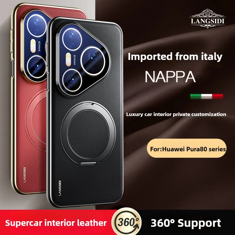 

for Huawei Pura80 Ultra Case Rotating Bracket Magnetic Lens All-Inclusive Phone Case for Huawei Pura80 Pro Pura70Ultra Pura70Pro