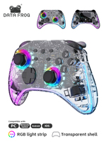 DATA FROG RGB Light  Switch Pro Controllers for Switch/Switch Lite Wireless Game Controller for NS Switch OLED Gamepad