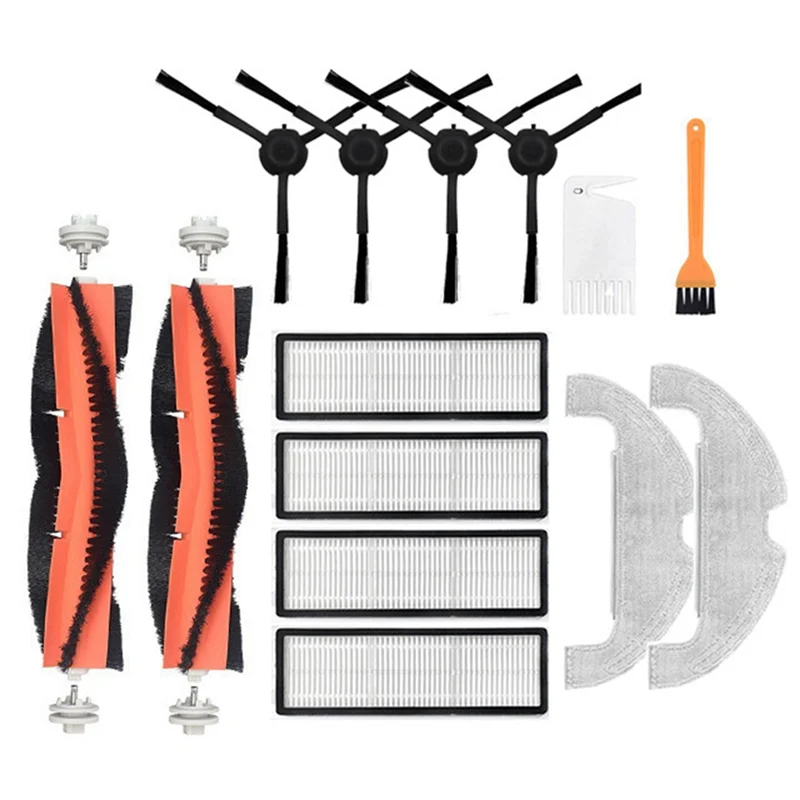 9M-For Xiaomi Mi ロボット掃除機モップ 2 ウルトラ STYTJ05ZHM クリーナー部分取り外し可能なメインブラシ Hepa フィルターサイドブラシモップ布