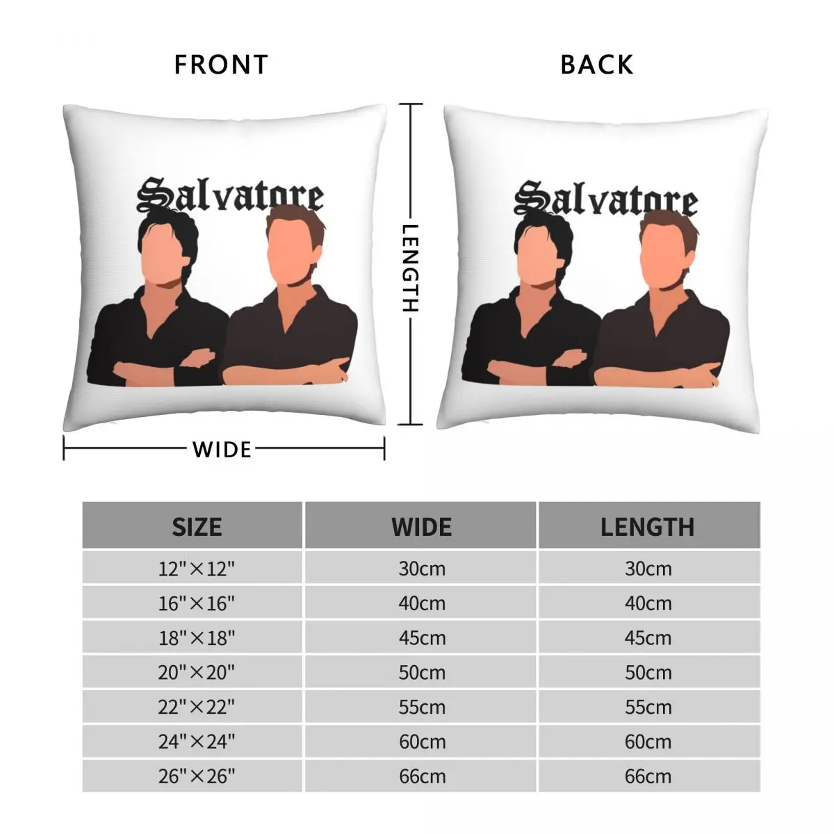 Salvatore Brothers Square Pillowcase Polyester Linen Velvet Pattern Zip Decorative Throw Pillow Case Sofa Cushion Cover 45x45