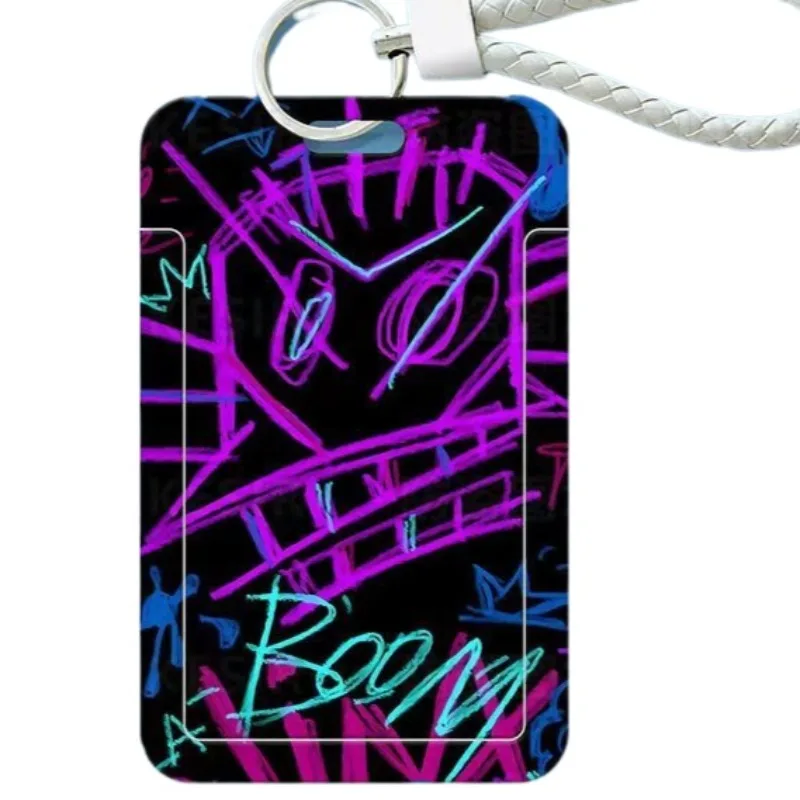 Arcane Jinx Card Holder Bus Card Cover Anime Credit Card Holders with Lanyard Cartoon Door Badge Holder Work Credential Case