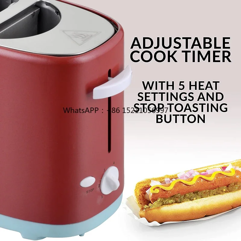 Dog on a Stick  Pop Up Maker Toaster Machine High Quality Retro Style Fits 2 Regular or Extra Plump Hot