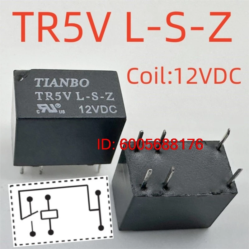 10PCS New TR5V M-S-Z 05VDC ; TR5V L-S-Z 12VDC ; TR5V L-S-Z 3VDC ; (23FC) Relay 6pins