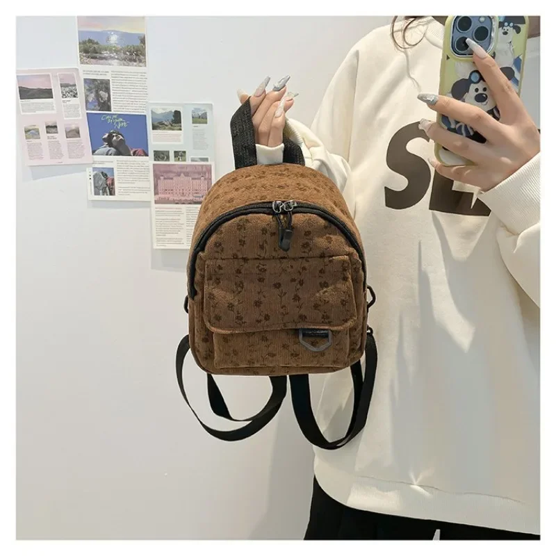 2024 Winter New Urban Simple Large Capacity Backpack Sweet Beautiful Women Bag