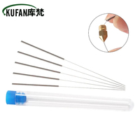 5PCS Nozzle Cleaning Needle Special Drill Cleaner Stainless Steel For MK8 V6 nozzle Through Holes 0.2-1.0mm 3D printer parts