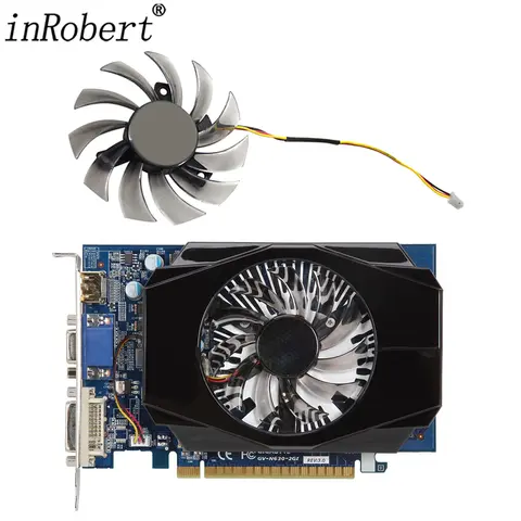 Ventilateur de refroidissement de carte vidéo, 75mm, PLD08010S12H 3Pin GTXexecute Ti GTX630 GTX570, Gigabyte GeForce GTX 570 630