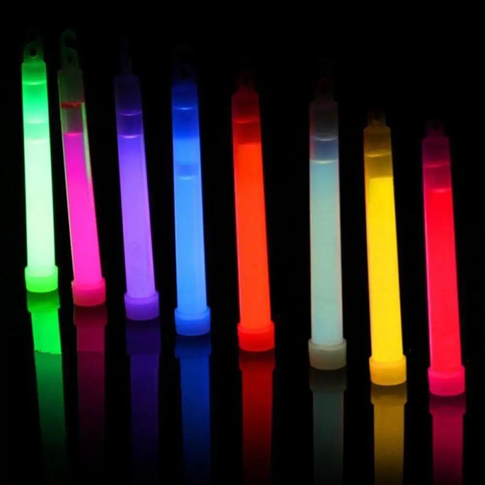 15cm Colorful Plastic Glow Sticks Luminous Fluorescence Stick Emergency Neon Sticks Glow in Dark DIY Magic Stick Light-Up Toy