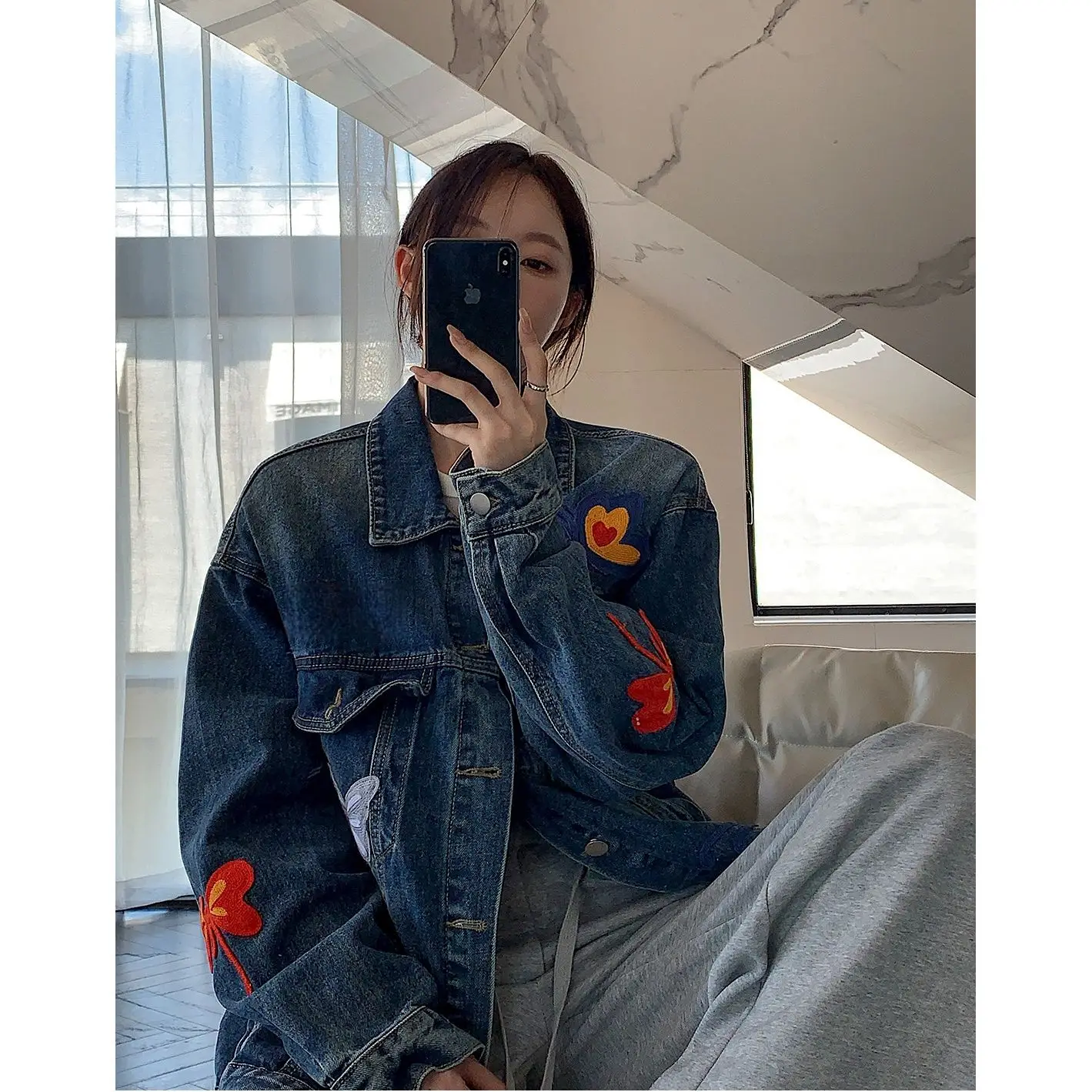 

Elegant Jackets For Women Spring/Autumn Couple'S Regular Splice Leopard Emo Aesthetic Comfort Coarse Colorful Cozy Durable