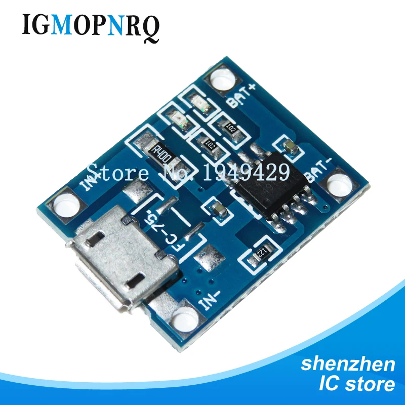 10pcs TP4056 1A Lipo Battery Charging Board Charger Module lithium battery DIY Port Mike USB Hot sale