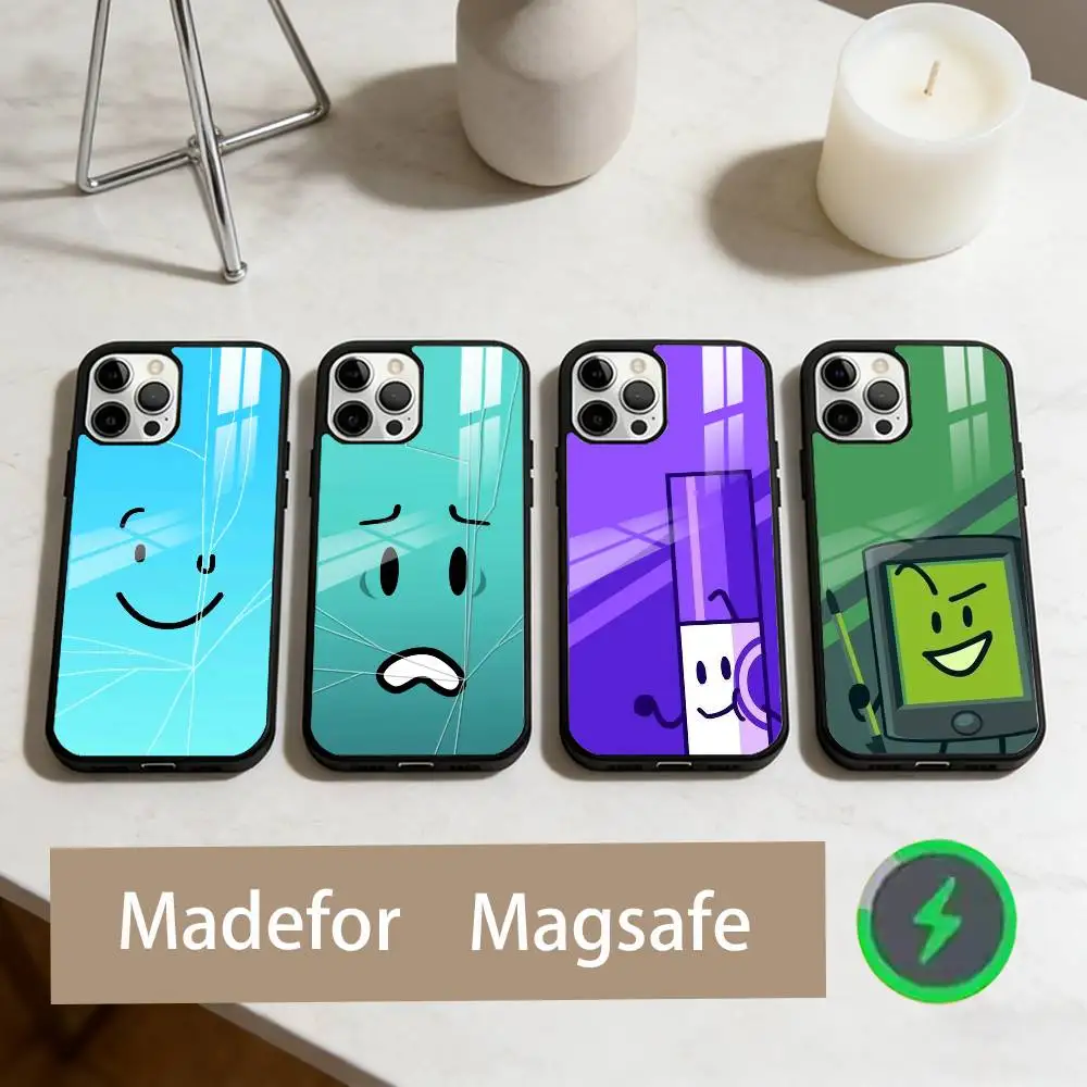 

B-Bfdi Battle For Dream Island Phone Case For iPhone17,16,15,14,13,12,11 Plus,Pro Max Magnetic For Magsafe Wireless Charging
