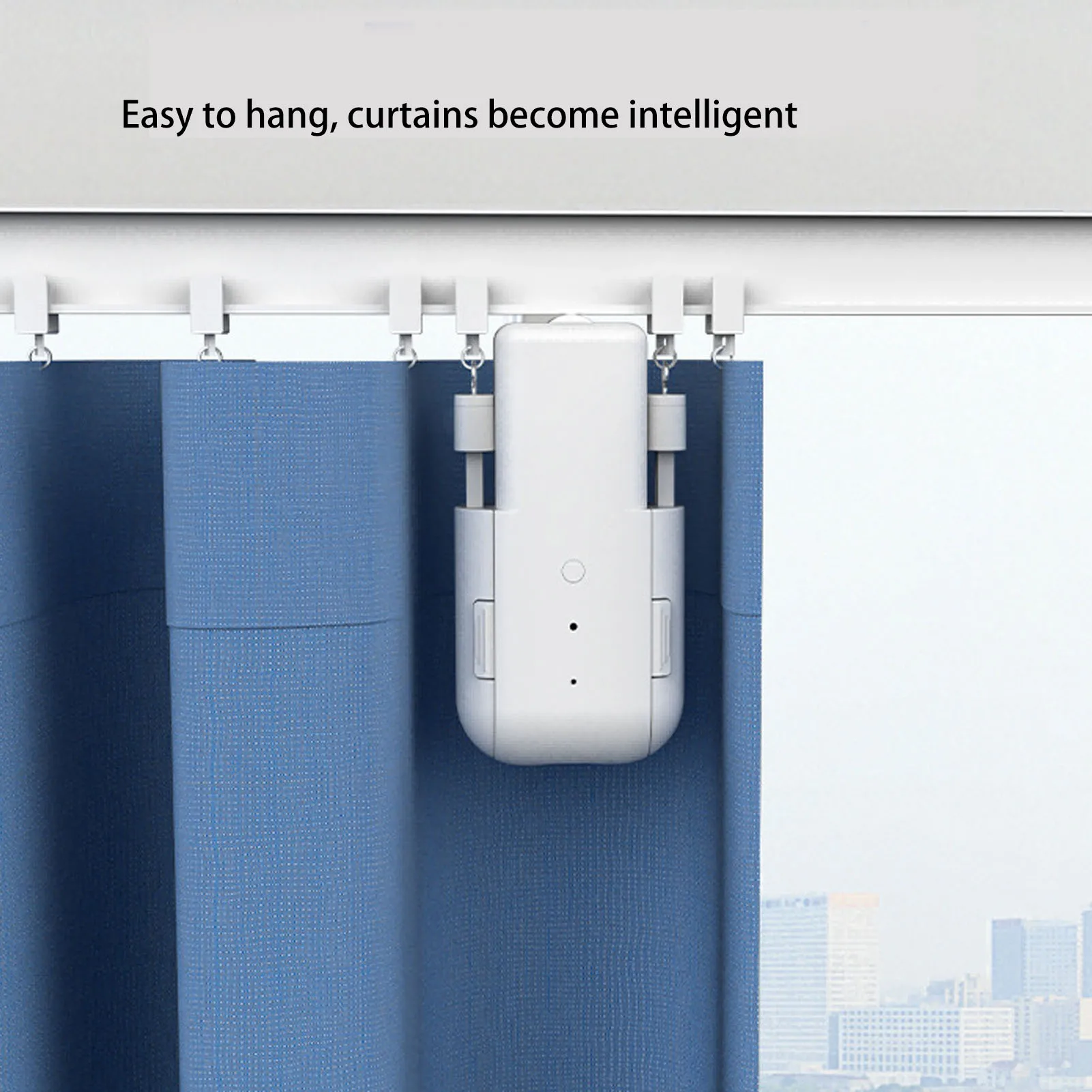 Automatyczny napęd do zasłon z timerem, zdalnym sterowaniem przez aplikację, sterowaniem głosowym, cichym silnikiem, elektryczny robot do zasłon z bramką dla rolet rzymskich.