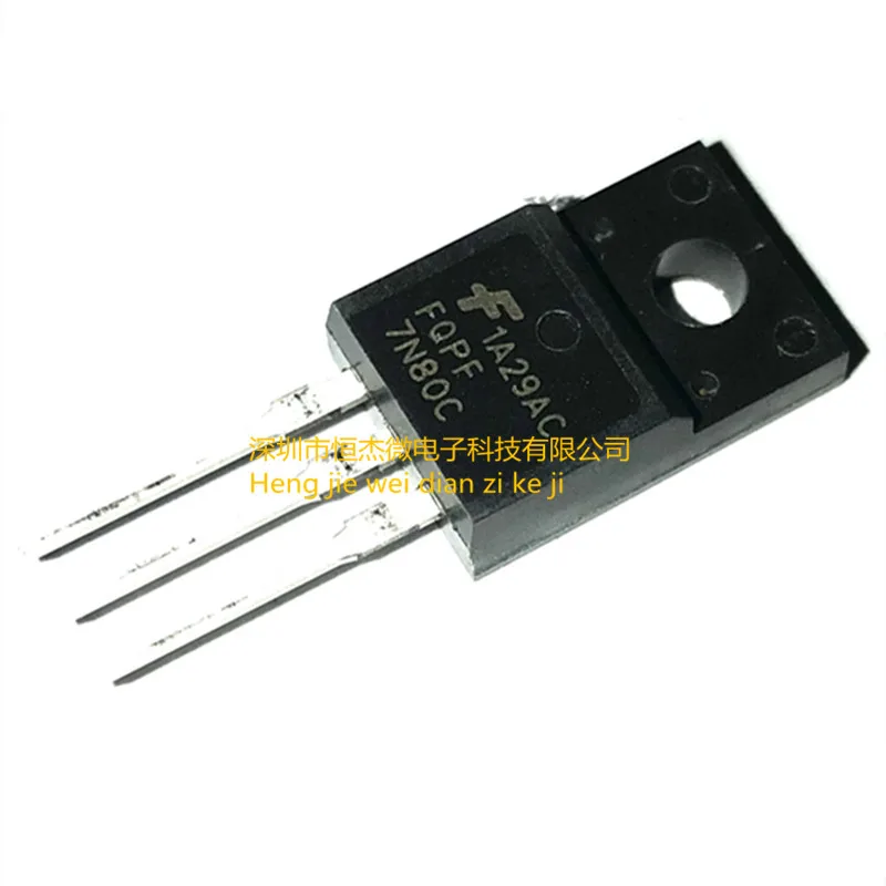 30PCS/Brand new original genuine FQPF7N80C 7N80 7N80C field-effect transistor power switch tube 800V7A