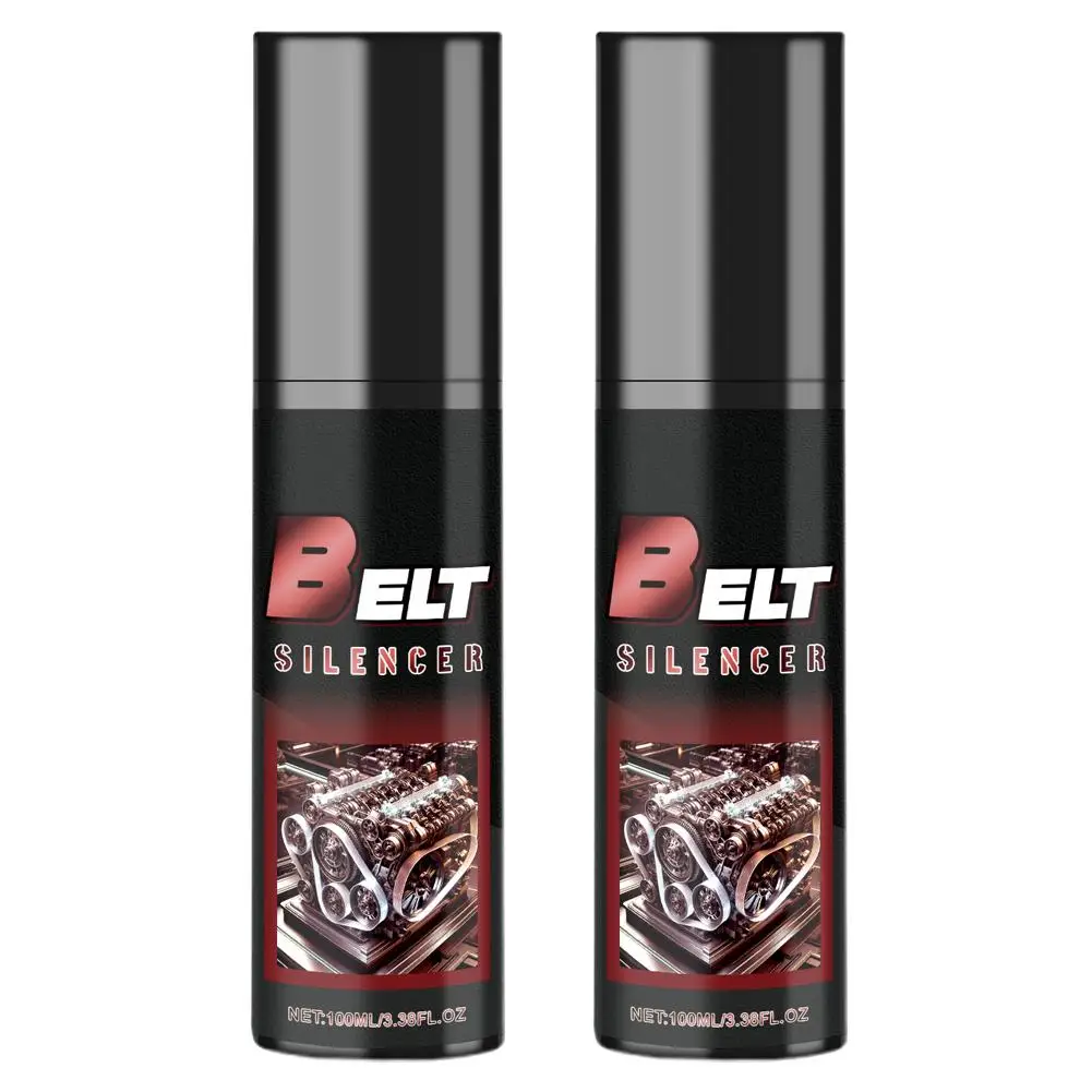 100/200ml Car Belt Noise Spray Auto Engine Belt Silencer Prolongs Belt Life Spray-On Dressing Spray Softening Lubrication Agent