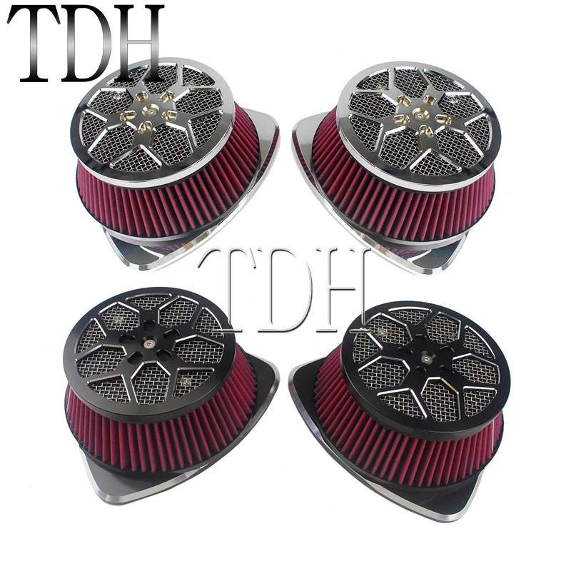 Big Air Kit XXX Dual Twin Air Filter Kit For Suzuki Boulevard M109R M109RZ M109R2 VLR1800 C1800R Intruder 1800 Boss Air Cleaner