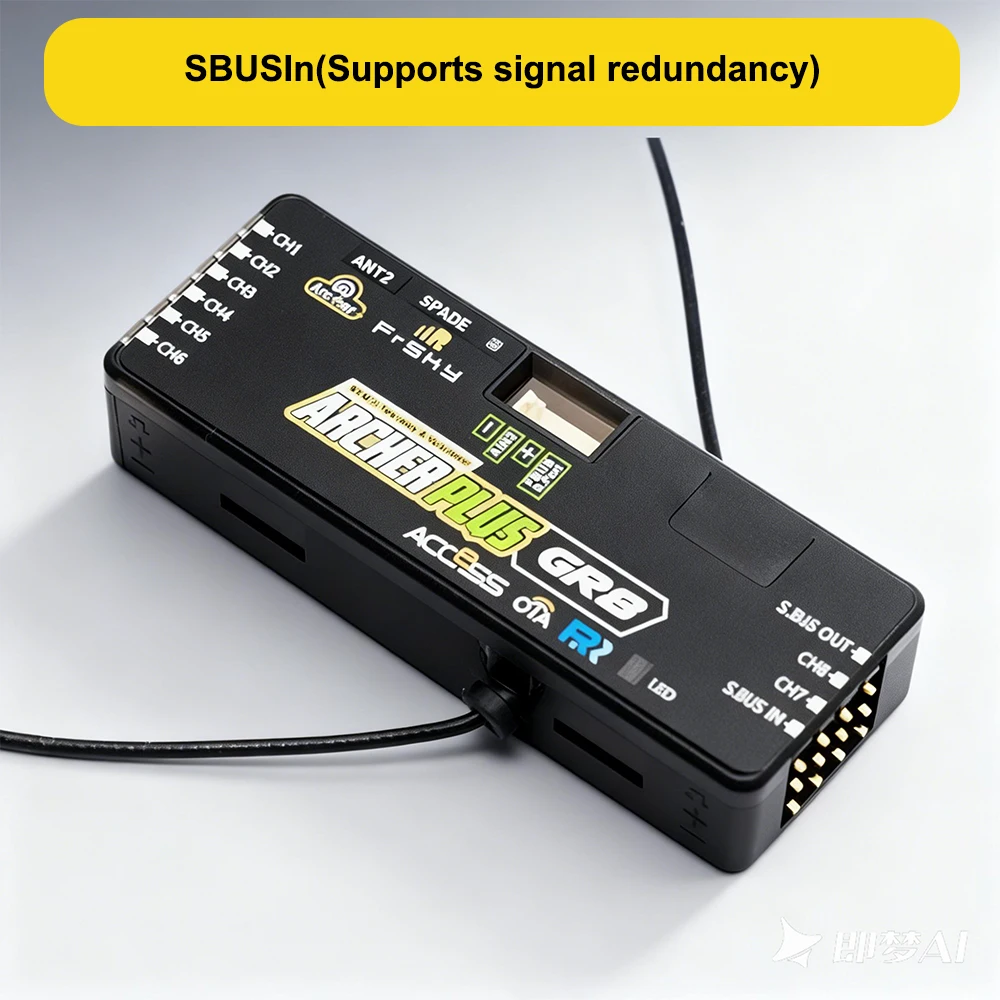 FrSky ARCHER PLUS GR8 Receiver 8CH High Precision PWM Full Range RC Receiver For RC Airplane Helicopter Fixed Wing Drone Model
