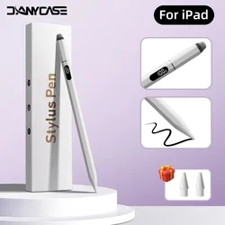 iPad Pencil 2018-2024 Air 6 M2 Pro M4 스타일러스 펜(팜 거부 기울기 포함) 10세대 Air 4 5 Pro 11 12.9 13 ipad 액세서리