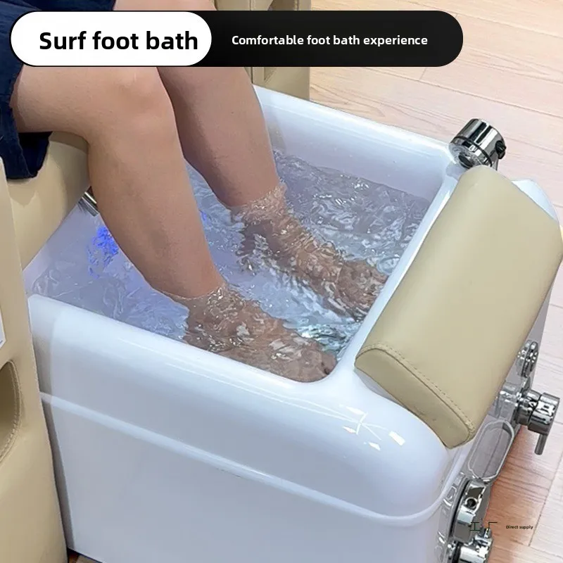 Multifunctional manicure and eyelash embroidery sofa, foot beauty recliner, single foot washing electric foot