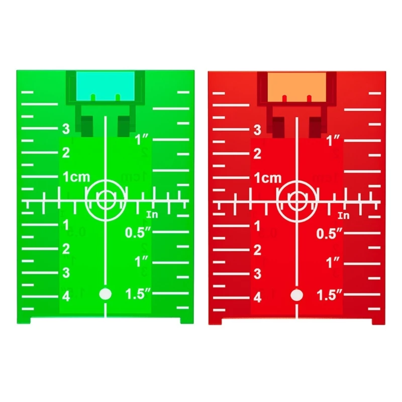 

Lasers Level RectangleTargets Plate Card With Stand Plastic Targets Mark Dropship