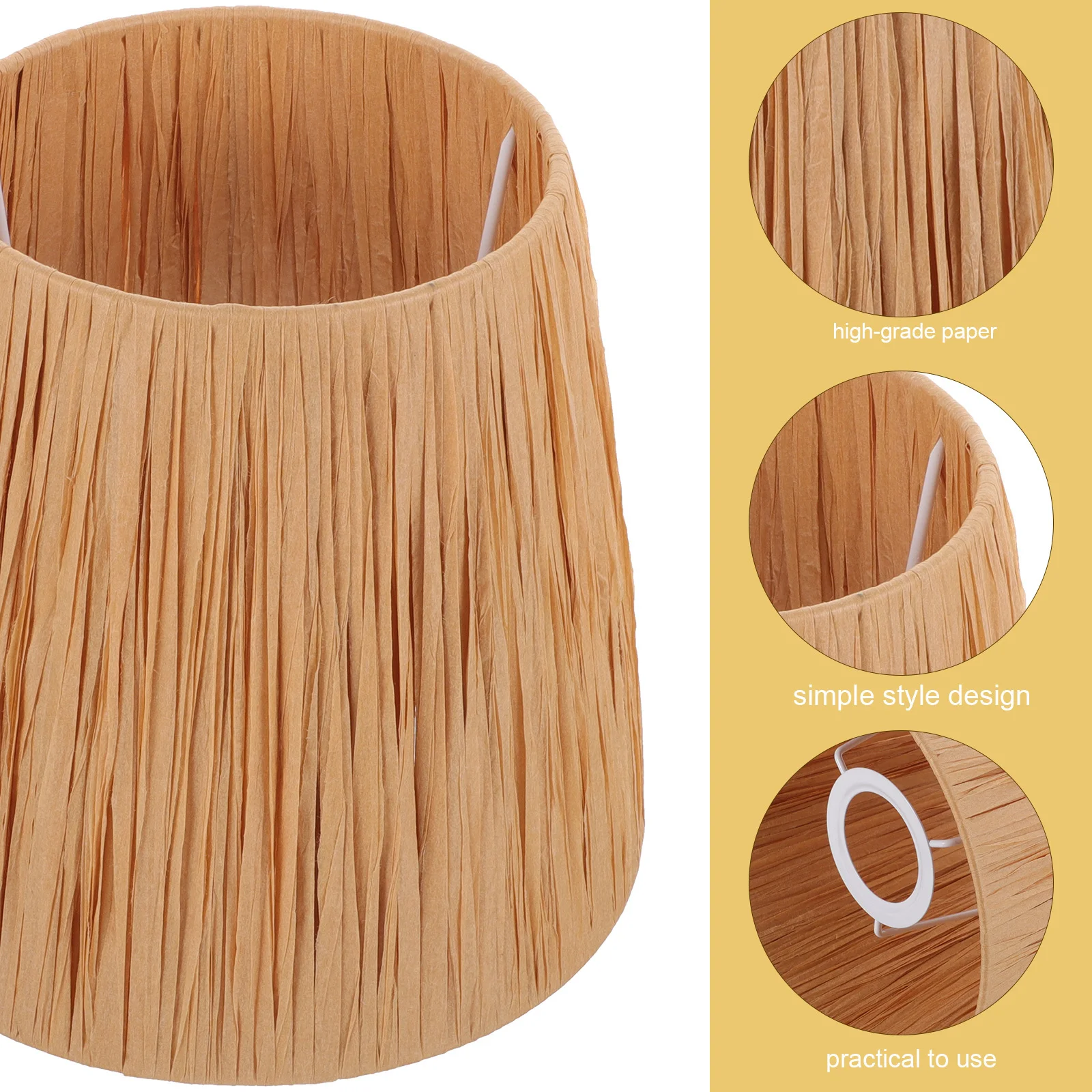 

Paper Lampshade Replacement Decorative Floor Lamp Shade Protective Light Cover for Table Desk Lamp Warm Atmosphere