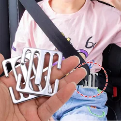 Seat Belt Adjuster Kids Neck Strap Metal Positioner Lock for Children Seat Belt Clip Retainer Safety Belt Stopper Accessories