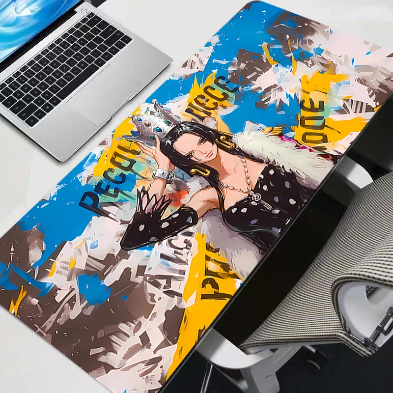 Mouse Pad Gamer PC One Piece Boa Hancock Computer Large 900x400 XXL Desk Mat Keyboard Anime Gaming Accessories Mousepad Carpet