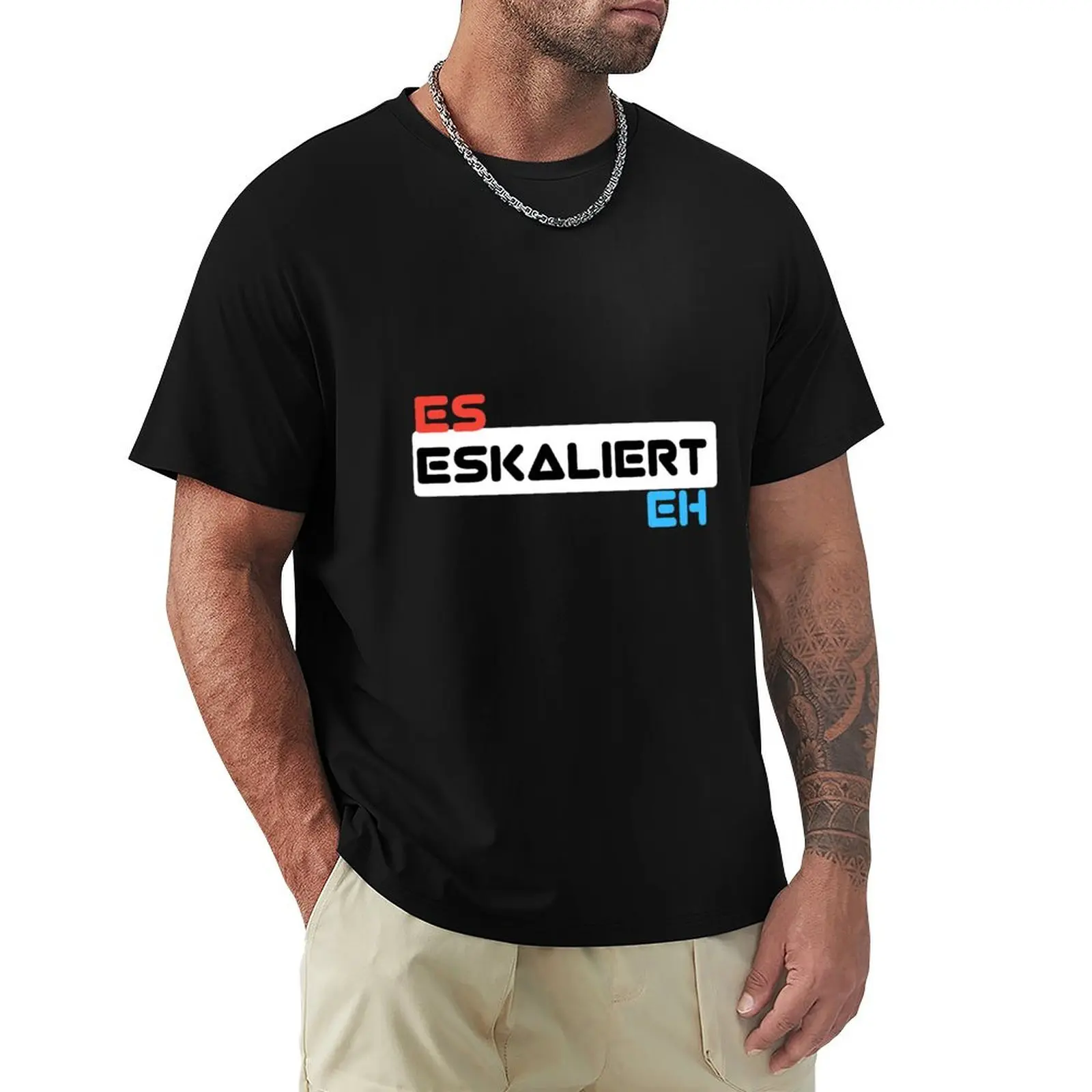 it escalates anyway: escalate anyway T-Shirt man t shirts graphic T-Shirt
