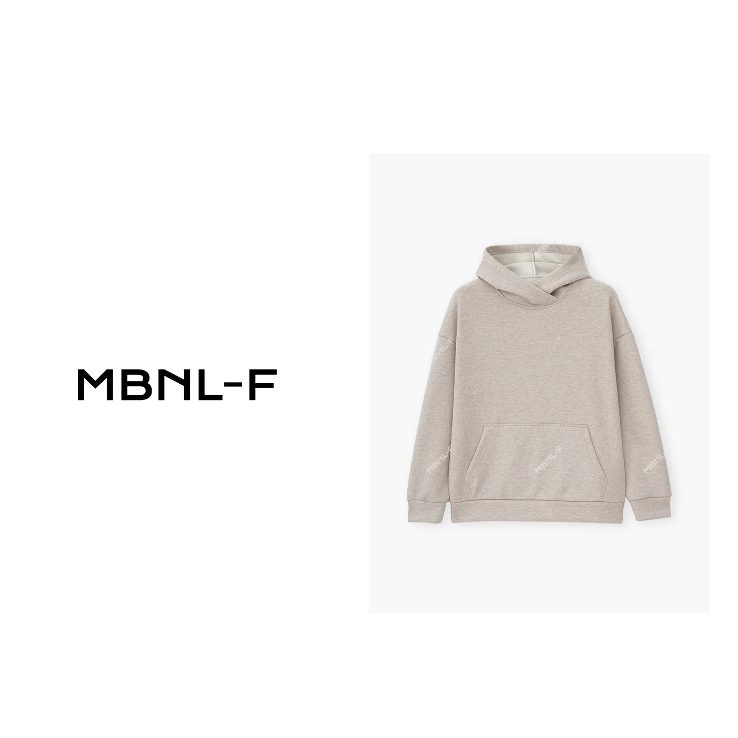 

MBNLF Pure Color Hoodie Sweatirt 2023FW Thermal Sensation Jaet XMTZ8077 Spring ting Other Material 00% Ladies Hoodie