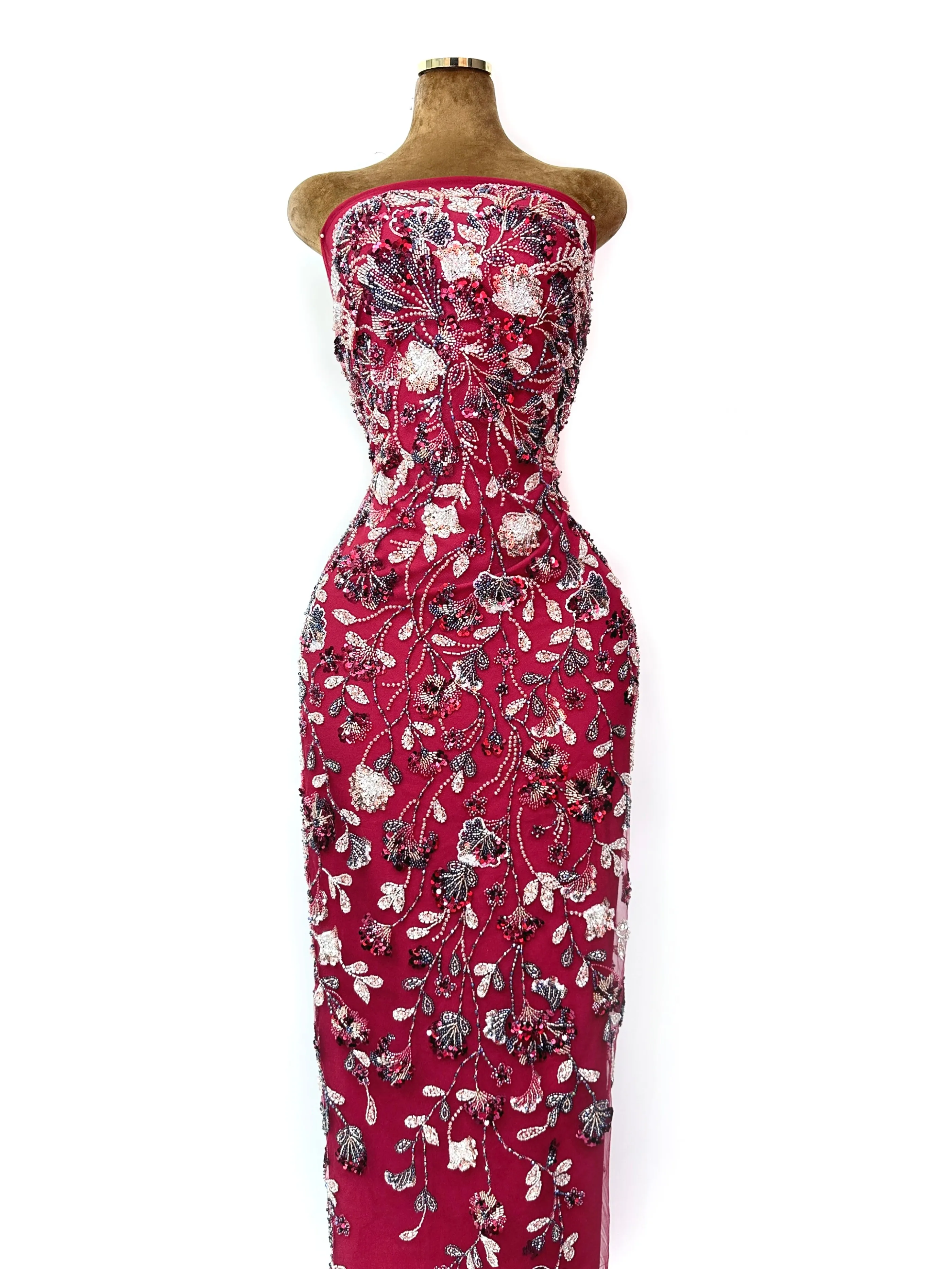 

High Quality French Style African Mesh Tulle Lace with Sequin Beads 5 Yards Shimmer Party Fabric for Ballroom Dance Dresses