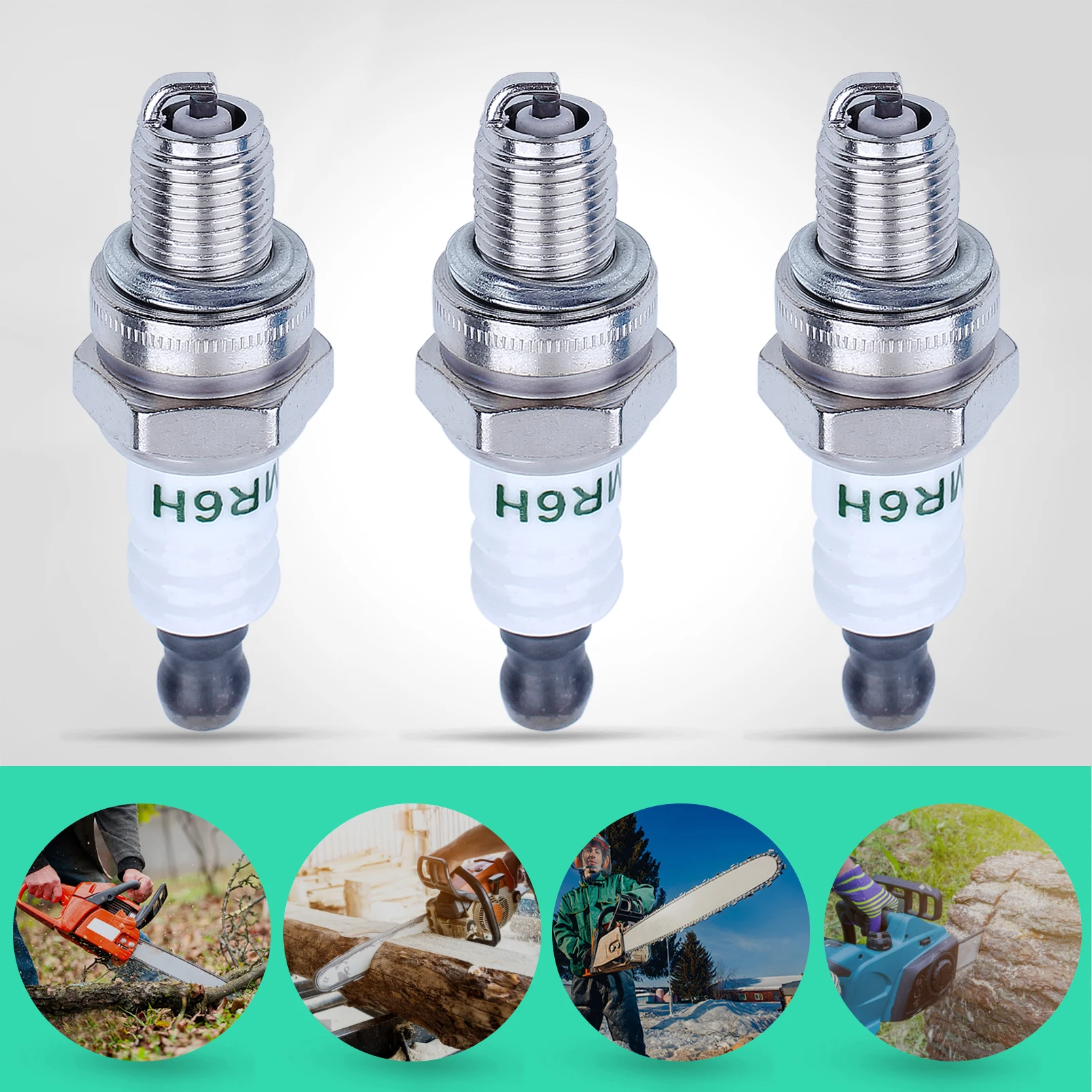 Imagem -05 - Spark Plug para Cortador de Escova Stihl Fs90 Fs100 Fs110 Fs130 Br550 Br600 Br500 Peça Sobresselente do Motor Aparador Cmr6h Peças por Lote