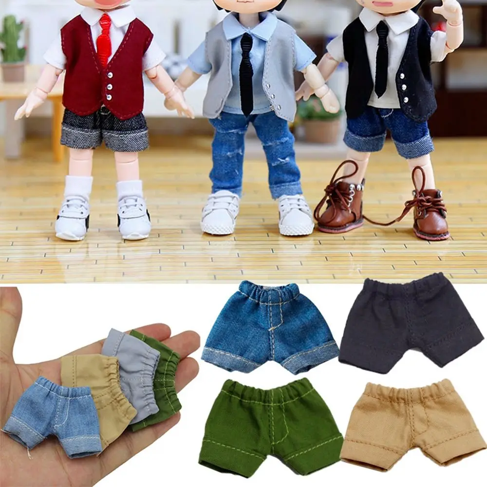 New Fashion Denim Long Pants Doll Tights Pants Leggings For 1/11 1/12 Mini Doll Casual Wears Pants DIY Doll Clothes Accessories