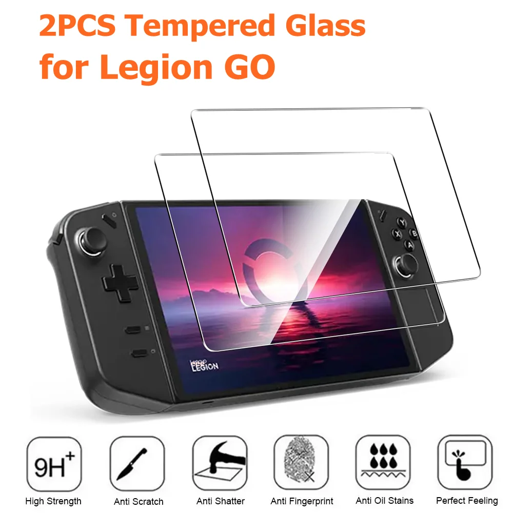 

Tempered Glass Protective Film for Lenovo Legion Go Screen Protector Curved Edge Anti Scratch Handheld Console Game Accessories