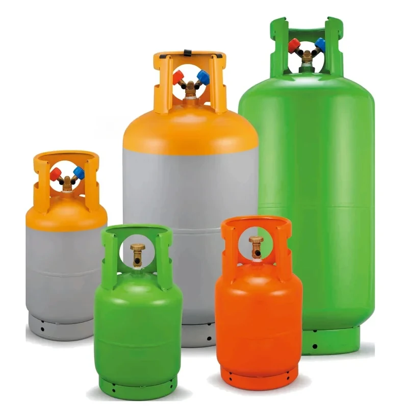 HVAC Empty Refrigerant Refillle Cylinder with Shut off, Compliant lbs, 0lbs, .kg recovery
