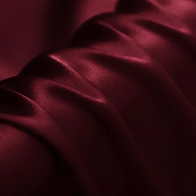 Heavy 100% Mulberry Pure color Silk Crepe Satin Plain Fabric for Dress Cheongsam Cloth Design DIY Sewing 22Momme 114cm width