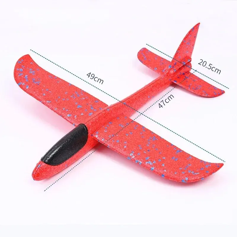 Large Foam Plane Glider Hand Throw Airplane Inertial EPP Bubble Planes Outdoor Launch Kids Toys for Children Boys Gift