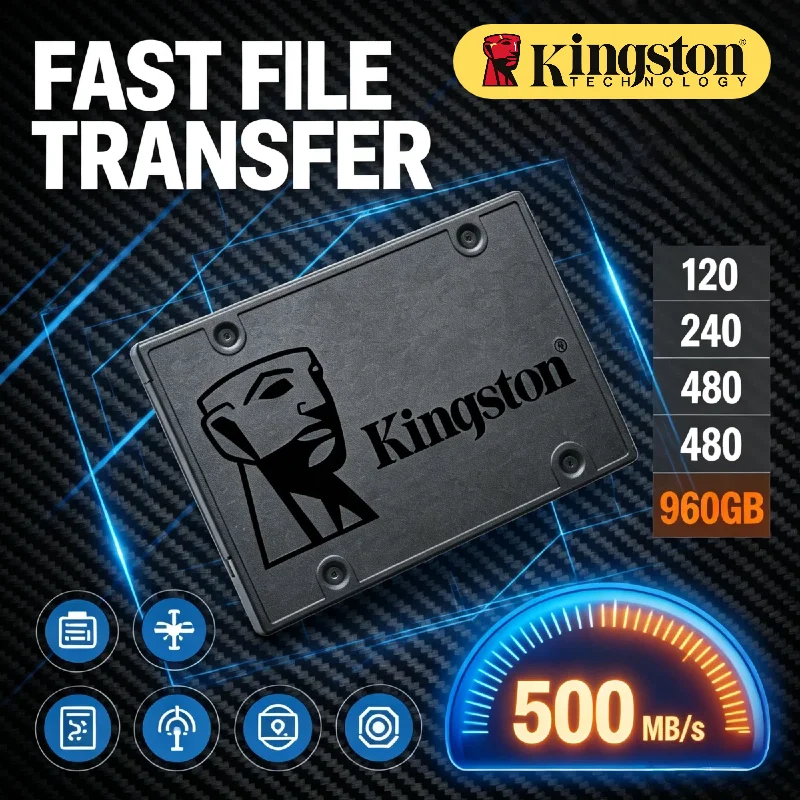 

Kingston A400 480GB 960GB 120GB 240GB 2.5 Inch SATA III Internal Solid State Drive Balanced Performance for PC Laptop Pro
