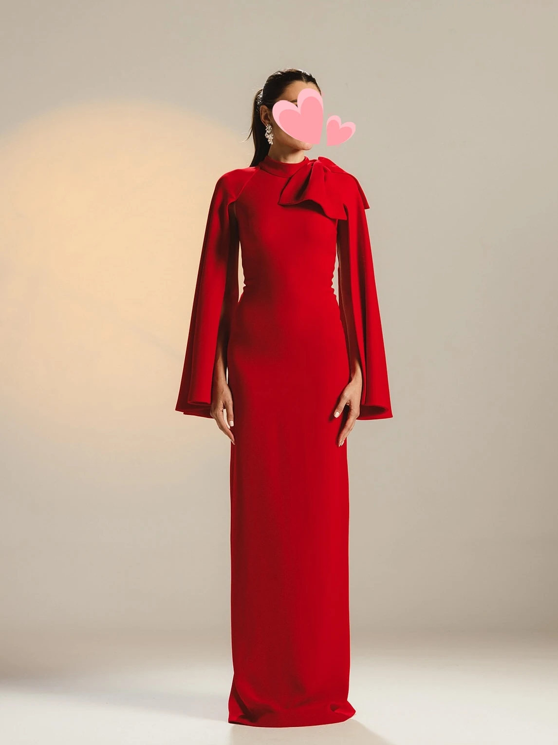 

Oisslec Prom Dress Elegant Vintage Sweet Red Bow Cape Stylish Customized Formal Occasion Prom Dress Evening Party Gowns