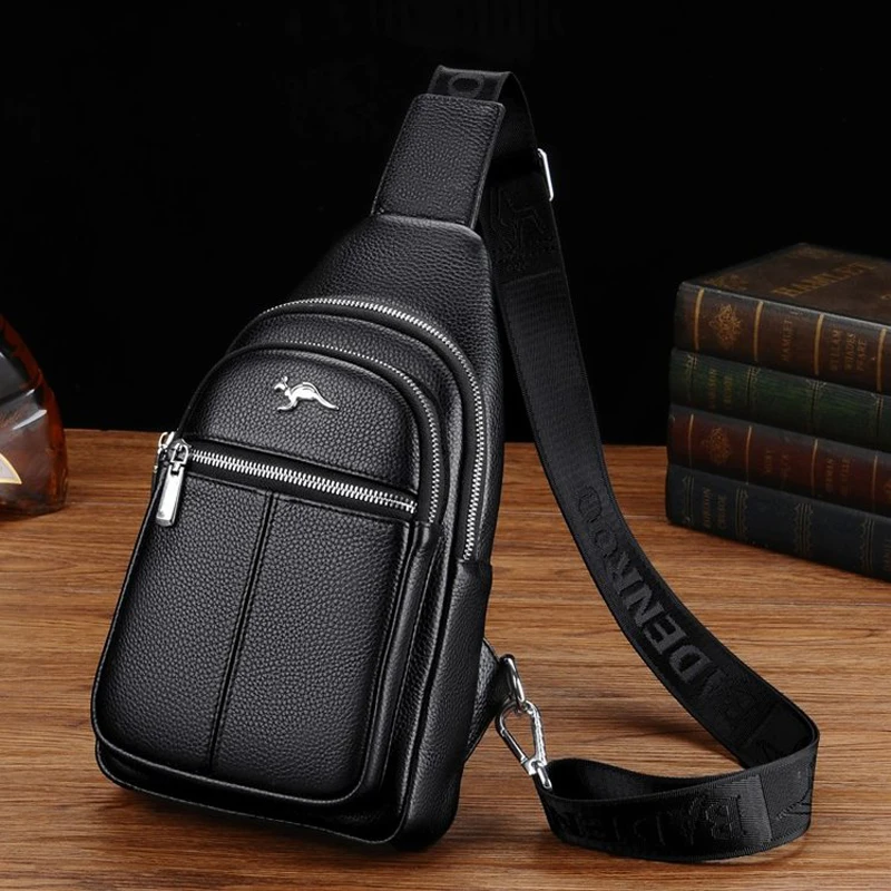 

Мужские сумки из натуральной кожи, сумка через плечо, модная нагрудная сумка из воловьей кожи, мужская сумка-мессенджер 진 изменений정품방 sac