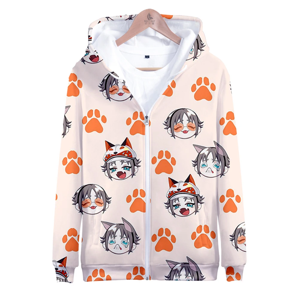 

Mysta Rias Merch 3D Men Women Oversized Harajuku Zipper hoodis Sweatshirt Casual Hoodies Highstreet Clothes