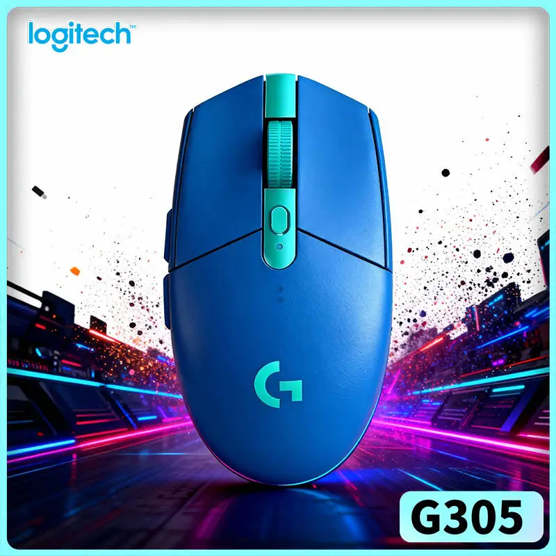 Logitech G305 LIGHTSPEED Wireless Gaming Mouse HERO 12000 DPI 6 Custom Buttons Fast In Game Target Lock PC Mac