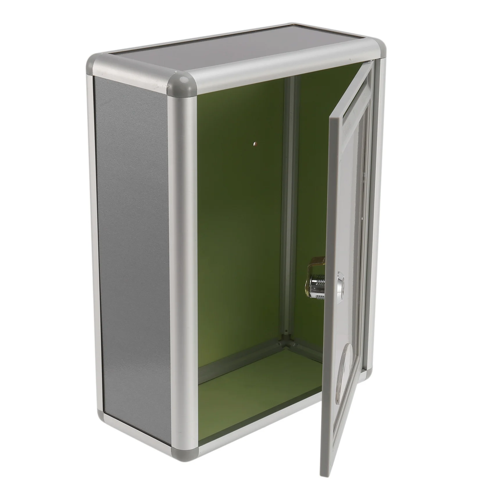 Vintage ล็อค Secure Mail Letter โพสต์กล่องกล่องจดหมายโพสต์กล่องสําหรับ Home Garden เครื่องประดับตกแต่ง