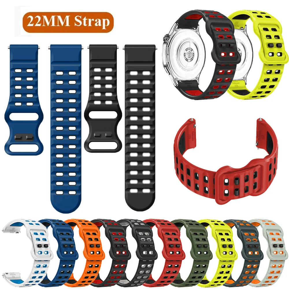 22 مللي متر استبدال سيليكون حزام لهواوي ساعة 4 GT3 GT 5 برو GT2 GT 3 برو 46 مللي متر معصمه Smartwatch الفرقة الساعات سوار