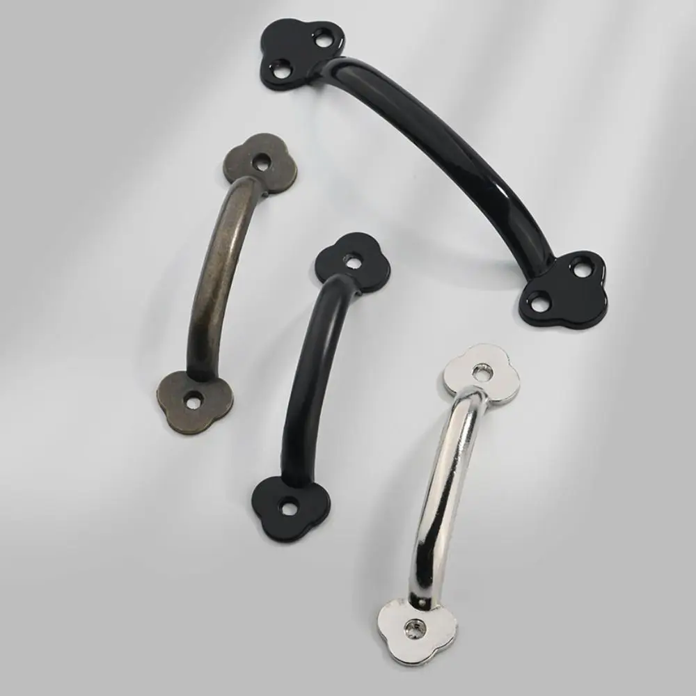 Bronze Arched Cabinet Door Handles Zinc Alloy Antique Drawer Pulls Simplicity Chinese Style Furniture Handles