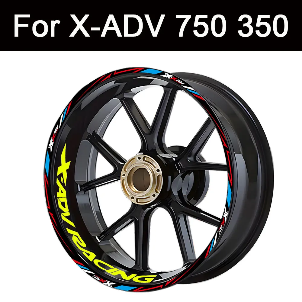 혼다 X-ADV750 X ADV750 xadv 750 액세서리, 반사 오토바이 휠 스티커, 허브 내부 데칼 림 스트라이프 테이프