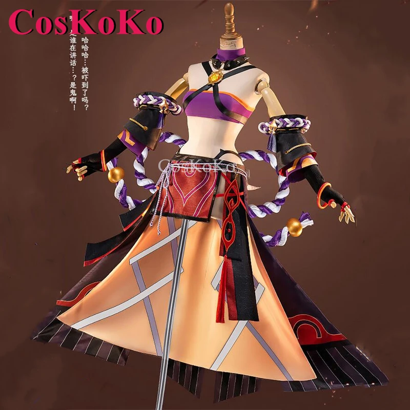 CosKoKo Arataki Itto Cosplay Game Genshin Impact Costume Sex Change Sweet Elegant Uniform Halloween Party Role Play Clothing New