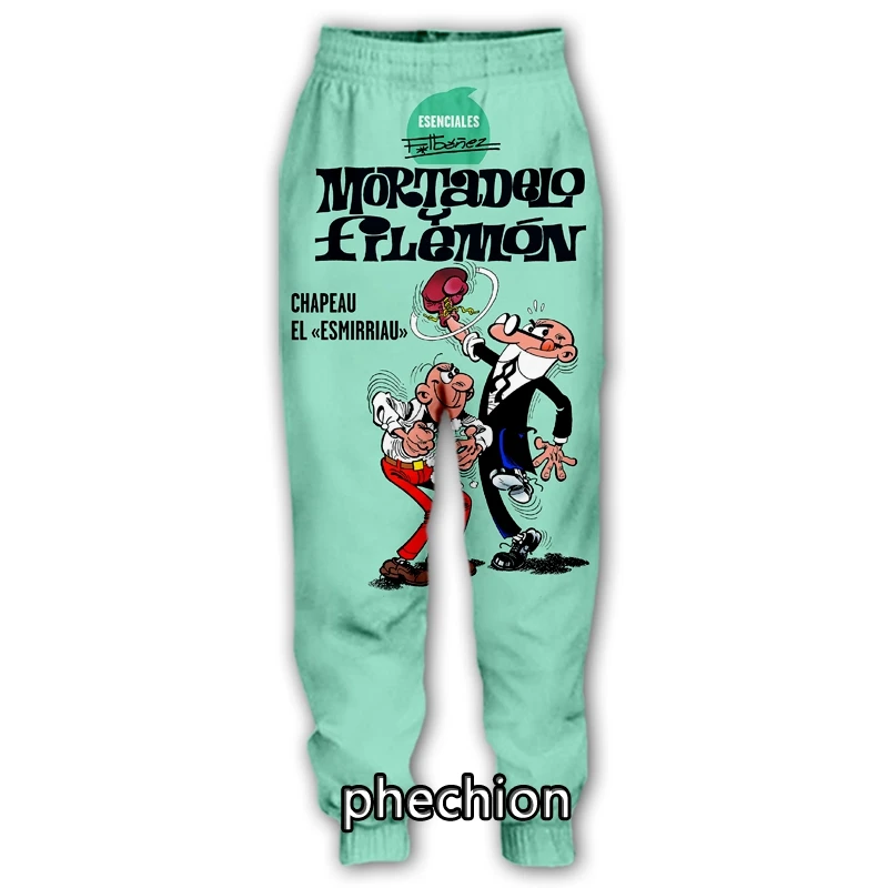 phechion New Fashion Men/Women Mortadelo y Filemon 3D Print Casual Pants Novelty Streetwear Men Loose Sporting Trousers Q51