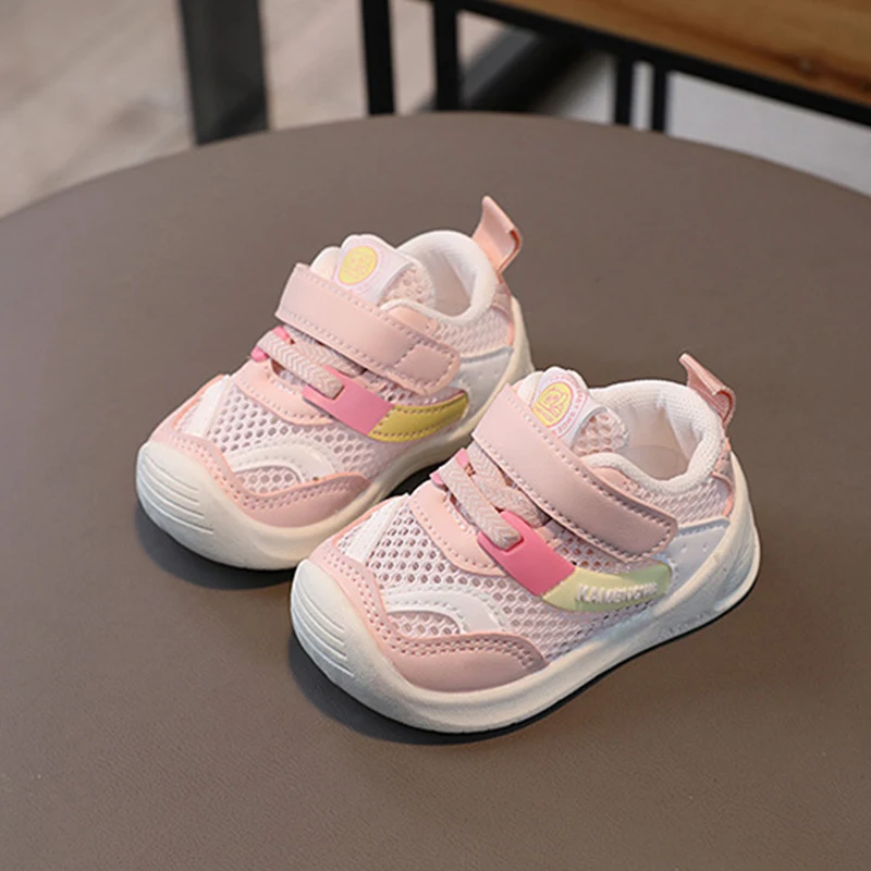 Children\'s Casual Sports Shoes 0-3 Year Old Baby Anti-skid Wear-resistant Mesh Breathable Casual Shoes Neutral Wind Mesh Shoes