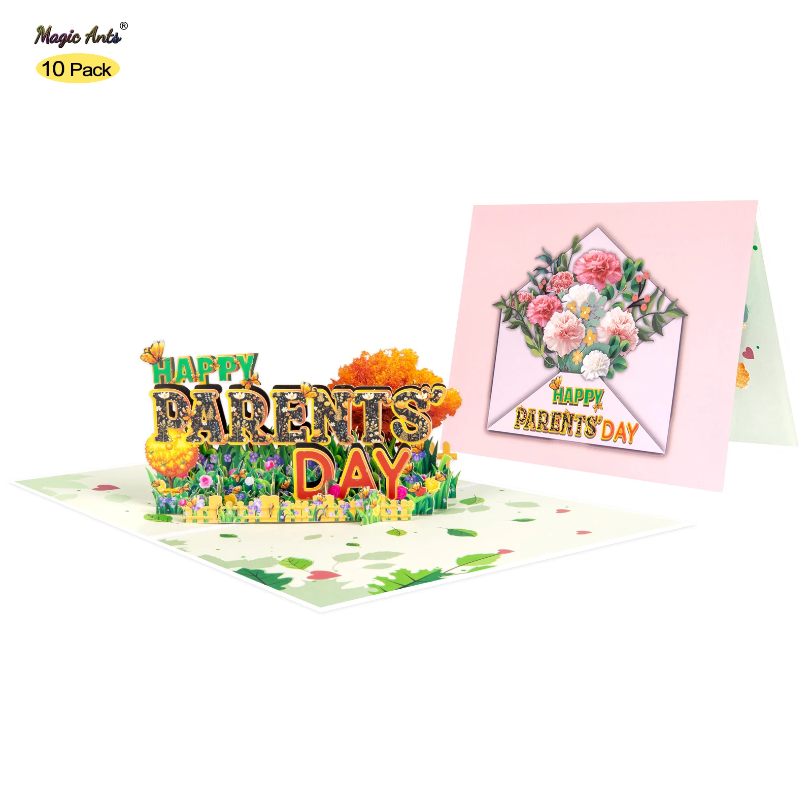 

10 Pack Happy Parents' Day Pop Up Card for Mom Dad
