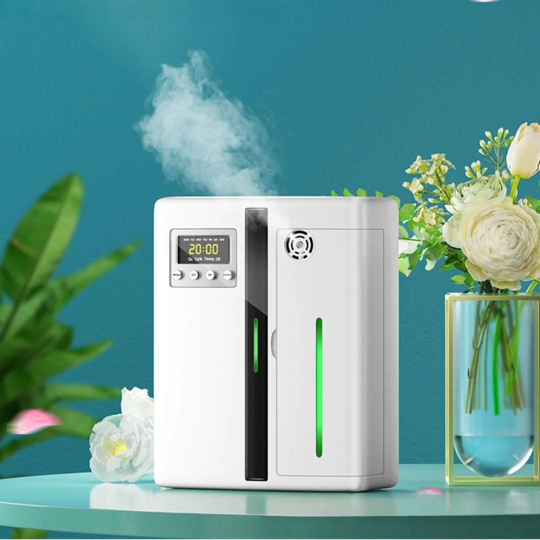 Image 3: Diffuseur de parfum intelligent 160 ml Bluetooth, minuterie murale ou sur table pour bureau, hôtel, spa