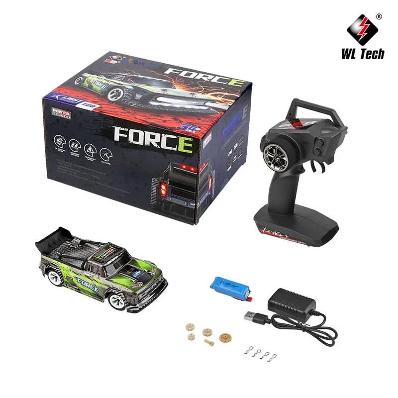 WLtoys 284131 1:28 4WD 2.4G Mini RC Racing Car High Speed Off-Road Remote Control LED Light Drift Alloy Truck Boys Toys Kids Gift